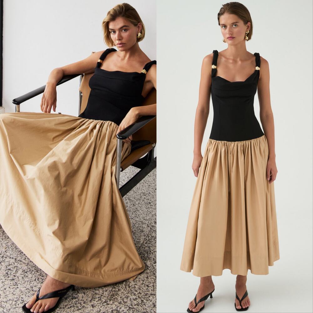 New Aje Halcyon Knit Midi Dress